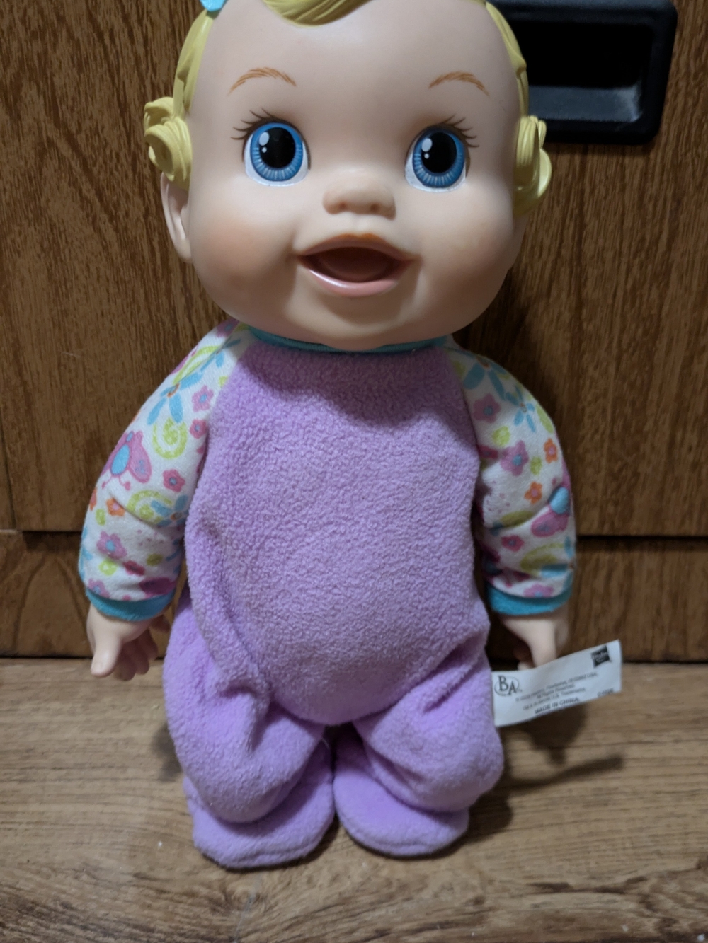 Baby Alive Baby Go Bye Baby Doll Purple Floral